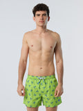 Swim shorts with all-over print