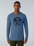 Long-sleeved T-shirt with logo print