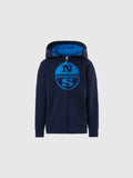 North Sails Zip hoodie with maxi print